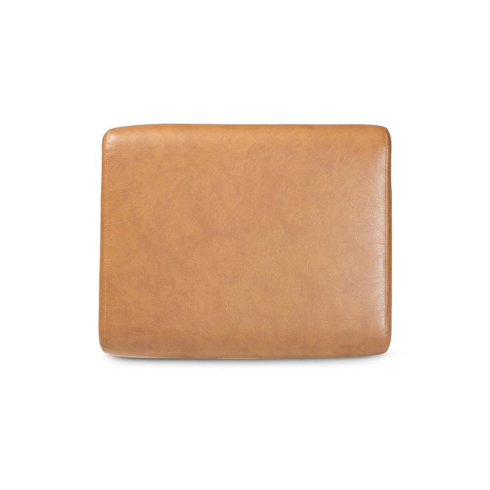 Leather Effect Ottoman