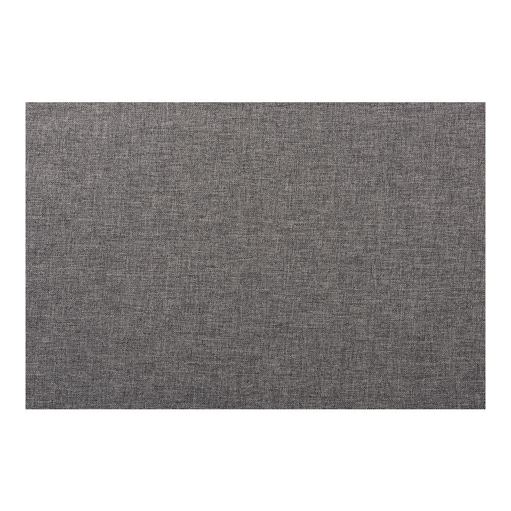 Grey Fabric Upholstered and Grey Synthetic Rattan 4-Piece Patio Set