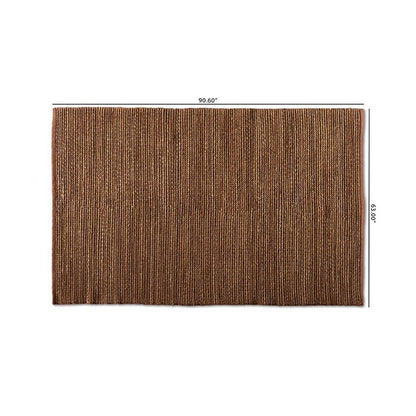 Zaguri Modern and Contemporary Natural Handwoven Leather Blend Area Rug