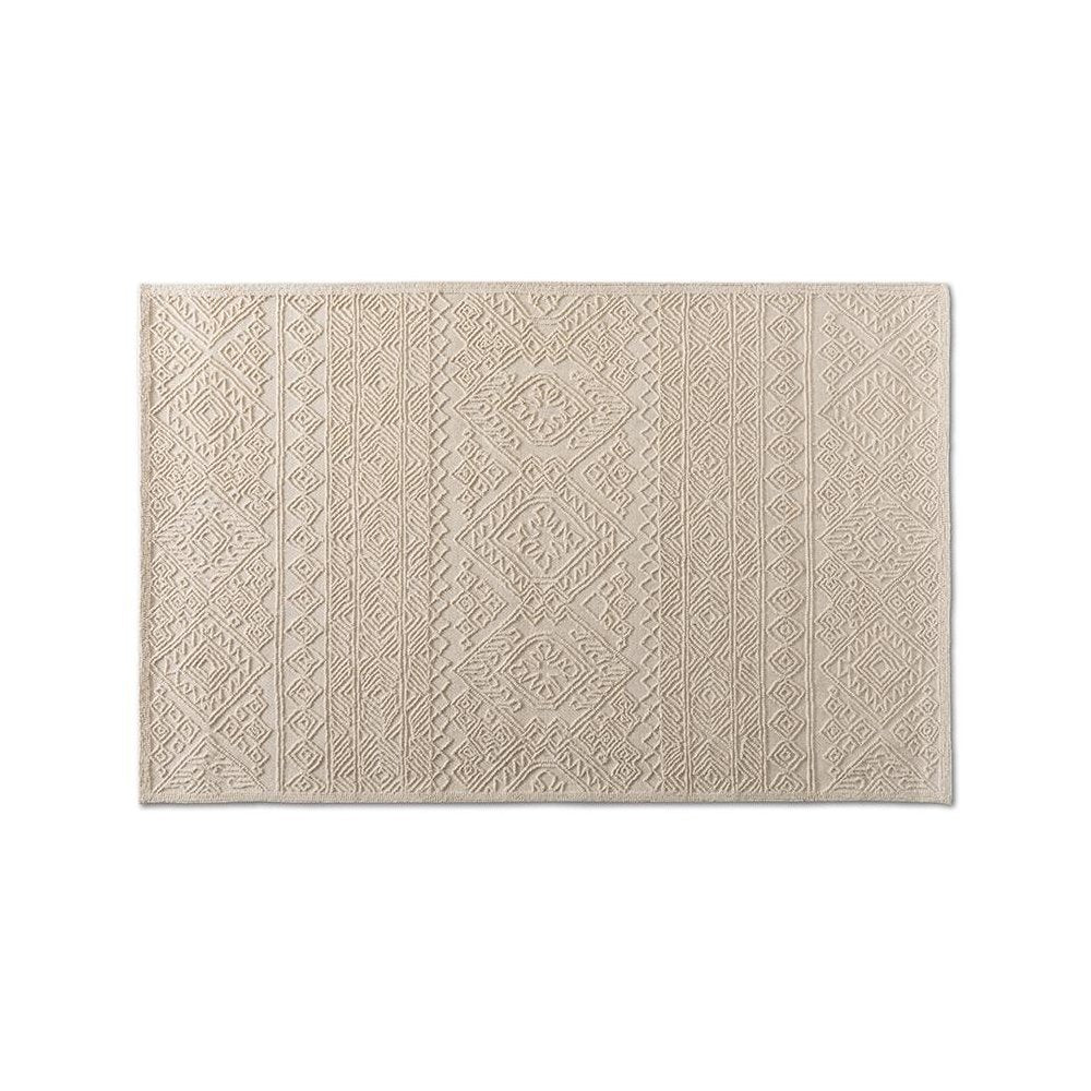 Baxton Studio Linwood Modern and Contemporary Ivory Hand-Tufted Wool Area Rug