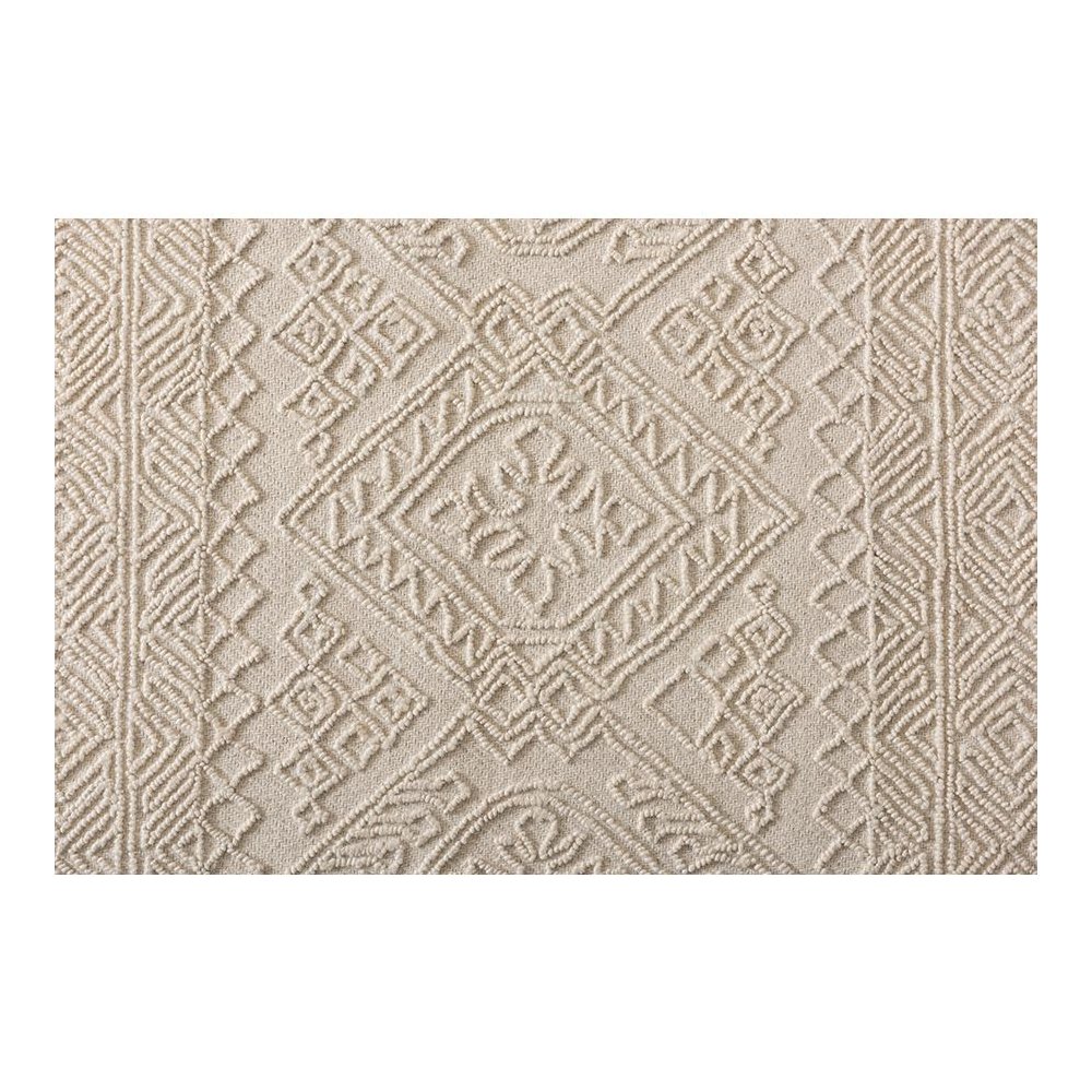 Baxton Studio Linwood Modern and Contemporary Ivory Hand-Tufted Wool Area Rug