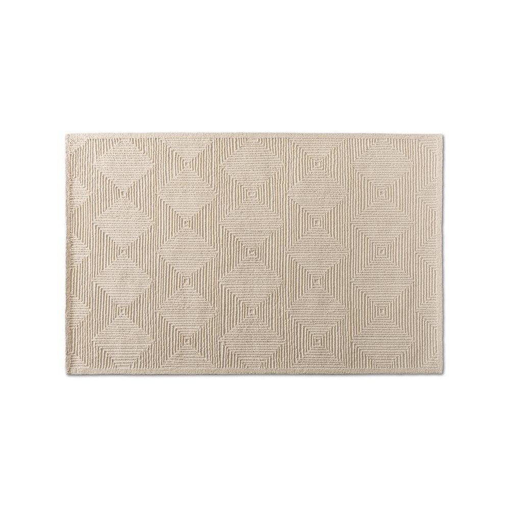 Baxton Studio Sovanna Modern and Contemporary Ivory Hand-Tufted Wool Area Rug