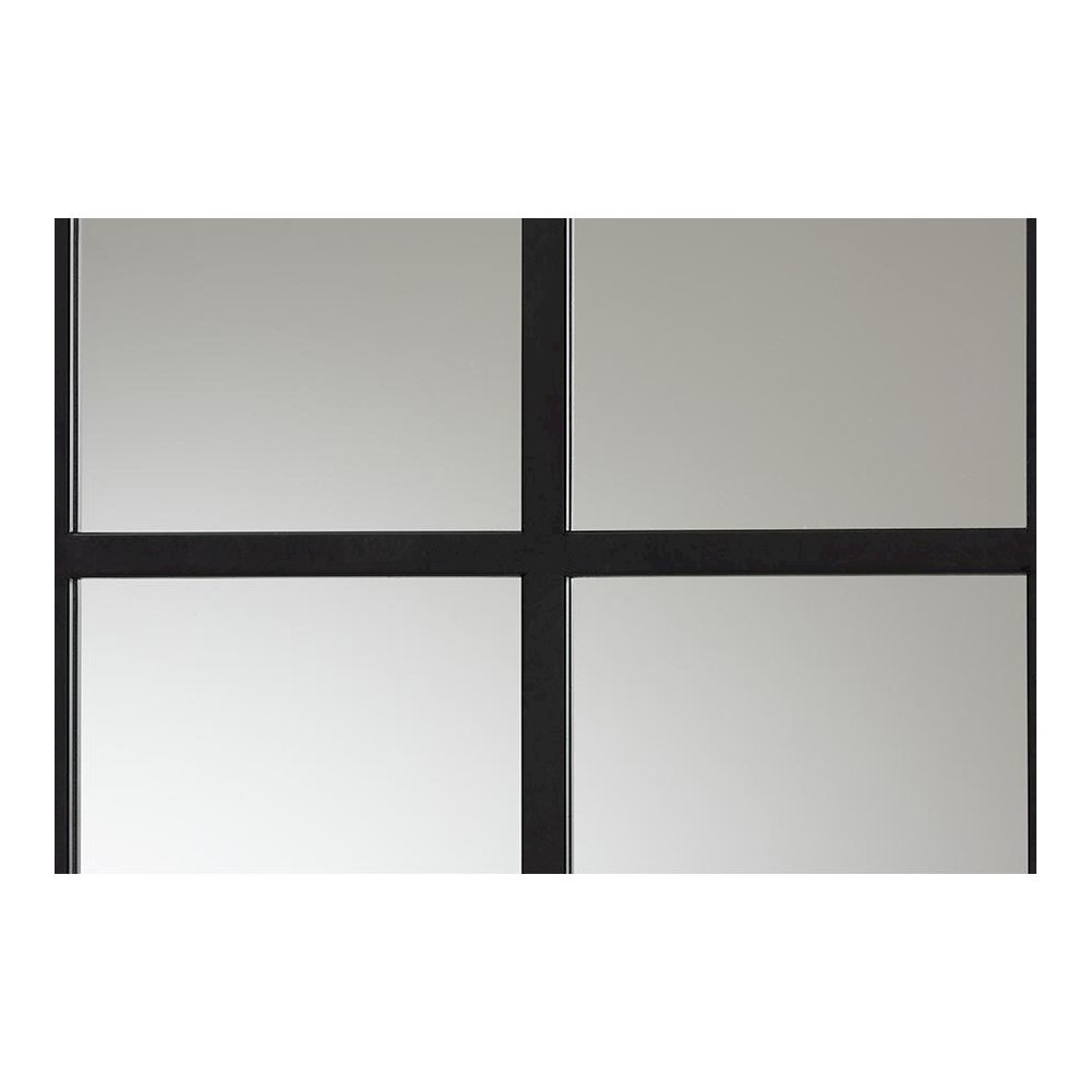 Barrington Modern and Contemporary Black Finished Metal Accent Wall Mirror