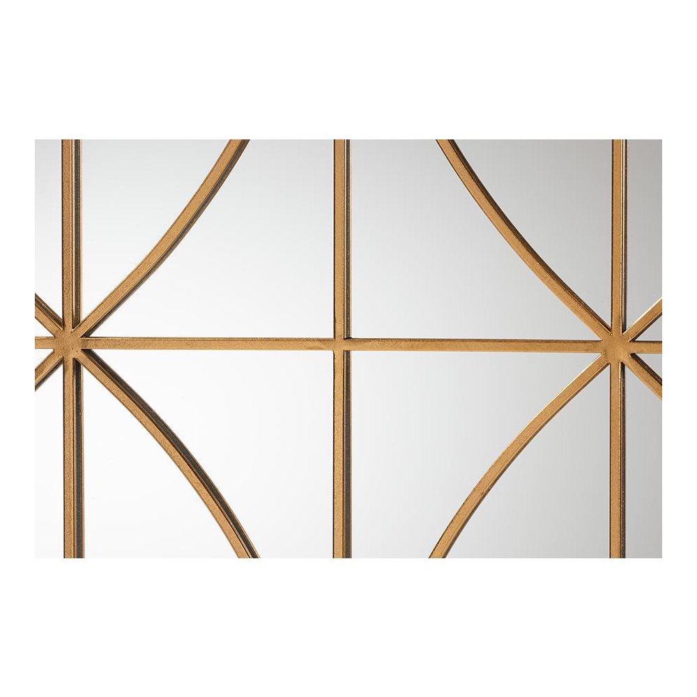 Celerina Modern and Contemporary Gold Finished Metal Accent Wall Mirror