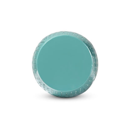 Lavinia Modern and Contemporary Teal Finished Metal Outdoor Side Table