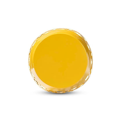 Branson Modern and Contemporary Yellow Finished Metal Outdoor Side Table