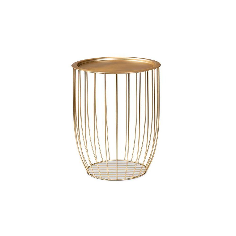 Baxton Studio Mabon Modern and Contemporary Gold Finished Metal End Table