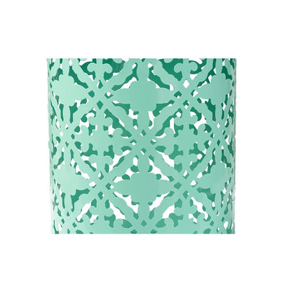 Jamila Modern and Contemporary Aqua Finished metal Outdoor Side Table