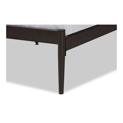Baxton Studio Nano Modern and Contemporary Black Finished Metal Full Size Platform Bed