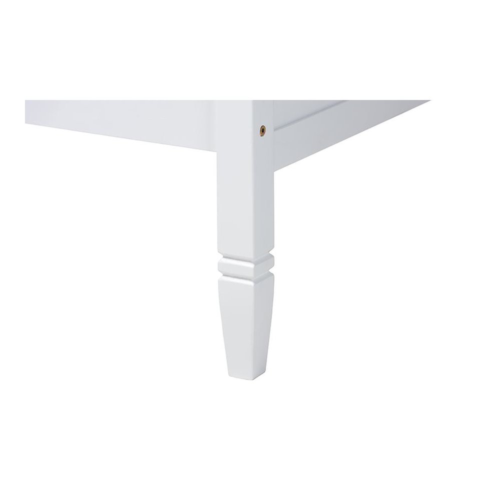 Mariana Classic and Traditional White Finished Wood Full Size Daybed