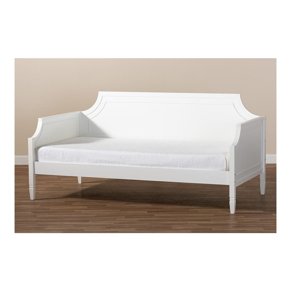 Mariana Classic and Traditional White Finished Wood Full Size Daybed