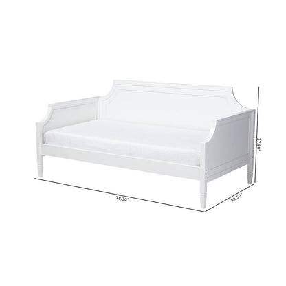 Mariana Classic and Traditional White Finished Wood Full Size Daybed