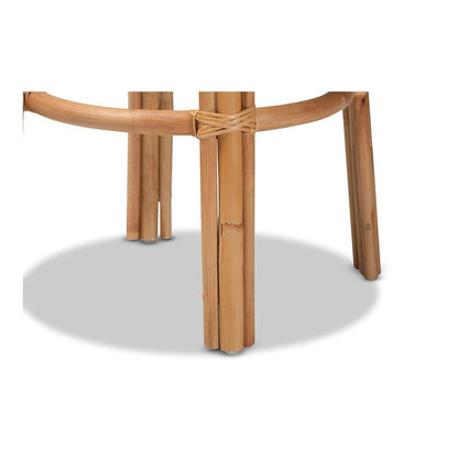 bali & pari Orchard Modern Bohemian Natural Brown Rattan Bar Stool