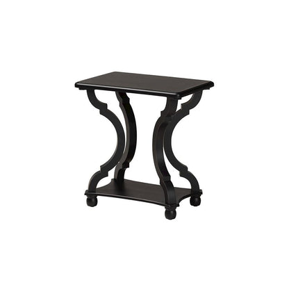 Baxton Studio Cianna Classic and Traditional Black Wood End Table