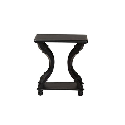 Baxton Studio Cianna Classic and Traditional Black Wood End Table