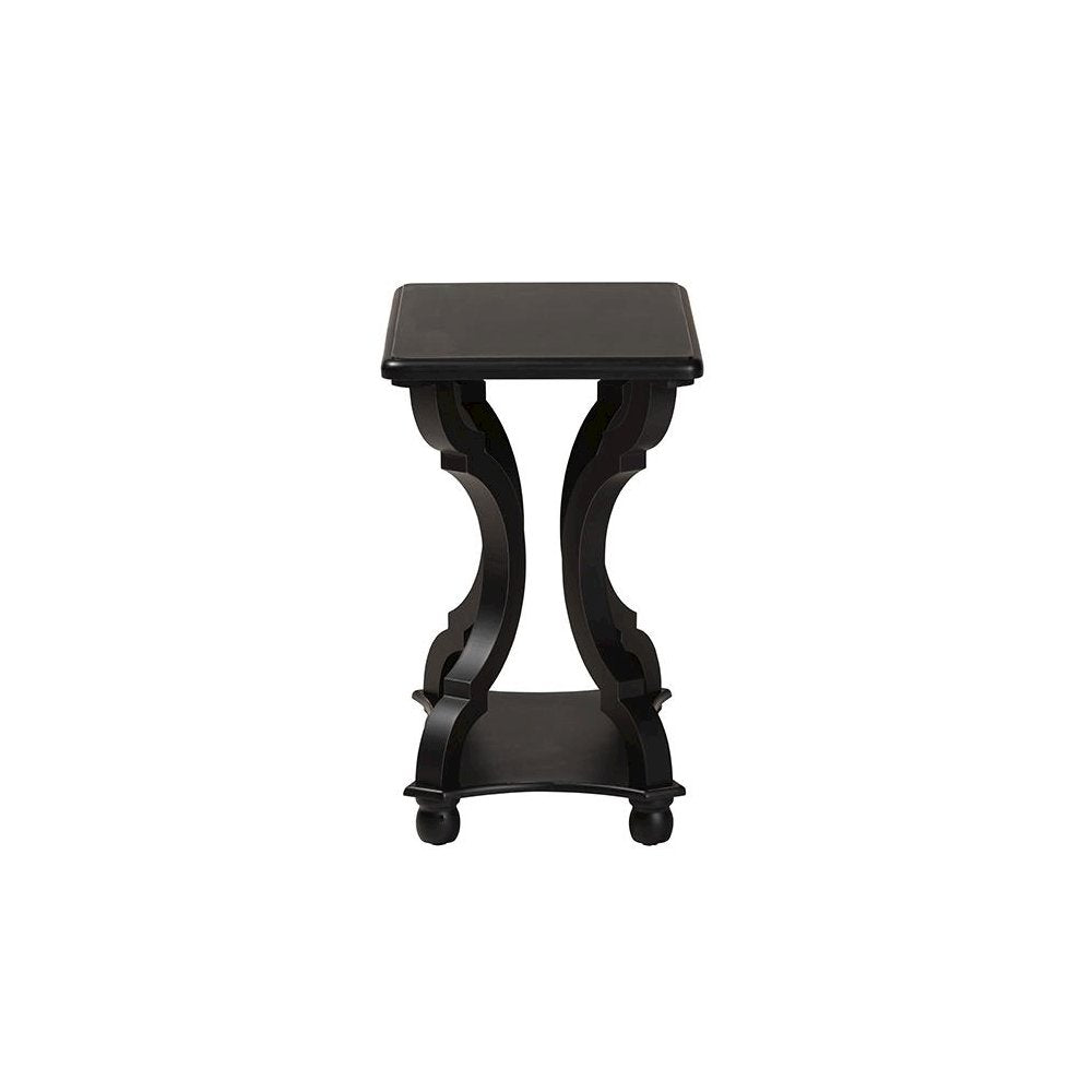 Baxton Studio Cianna Classic and Traditional Black Wood End Table