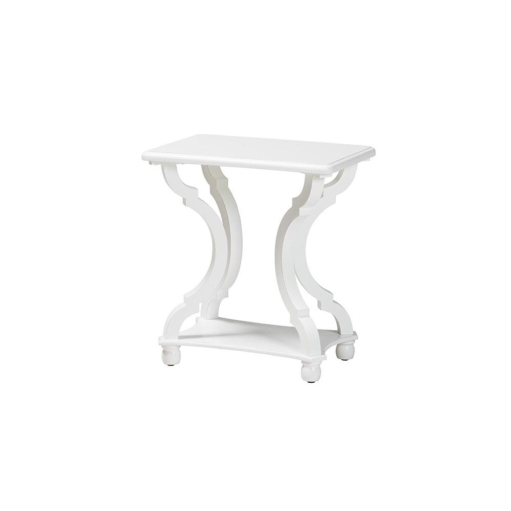 Baxton Studio Cianna Classic and Traditional White Wood End Table
