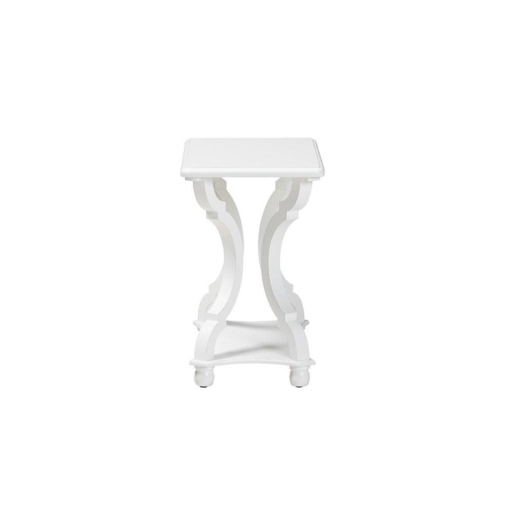 Baxton Studio Cianna Classic and Traditional White Wood End Table