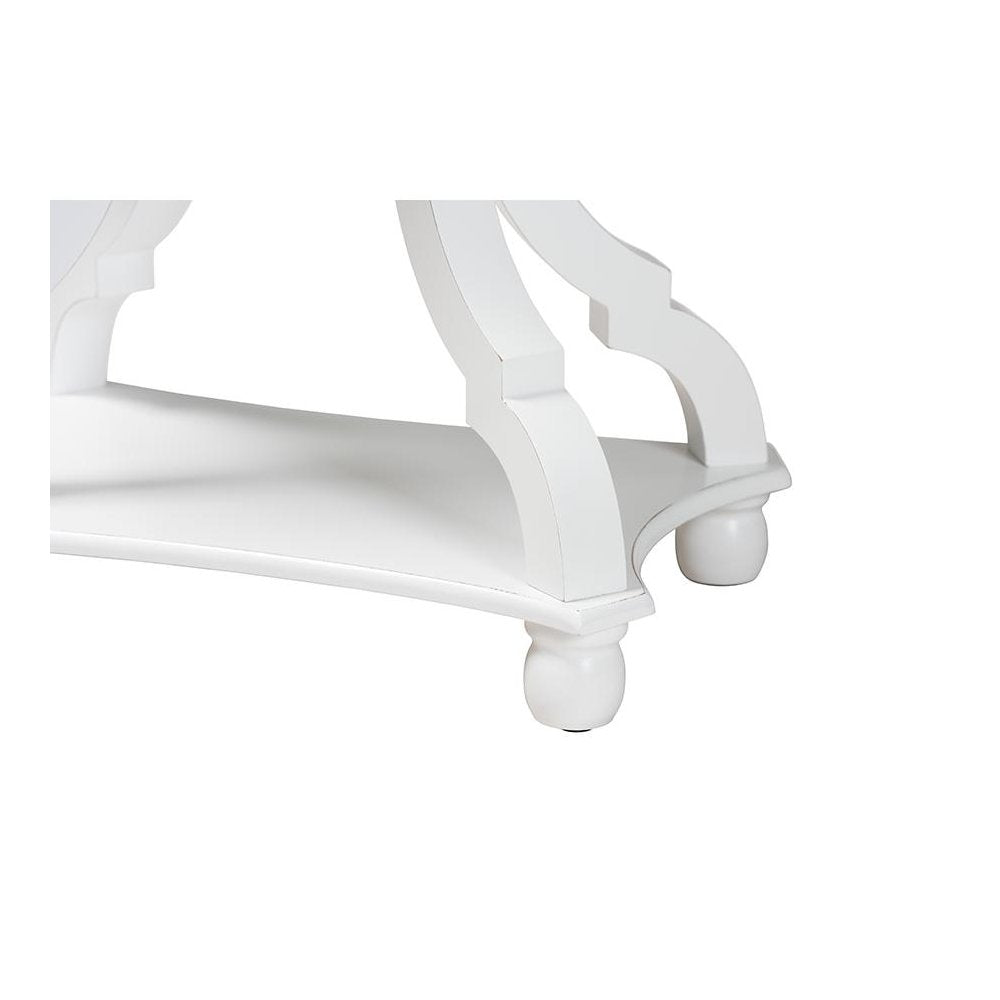Baxton Studio Cianna Classic and Traditional White Wood End Table