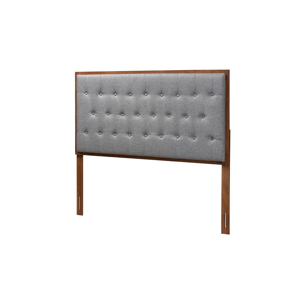 Walnut Brown Finished Wood King size Headboard