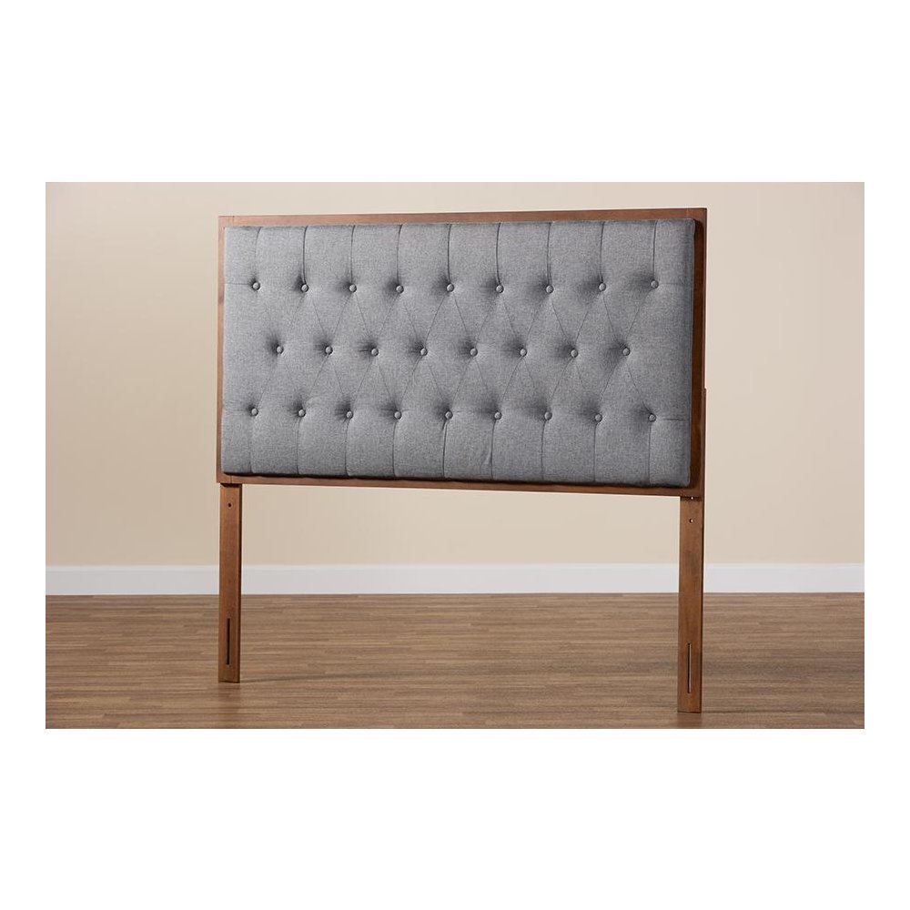 Walnut Brown Finished Wood King size Headboard