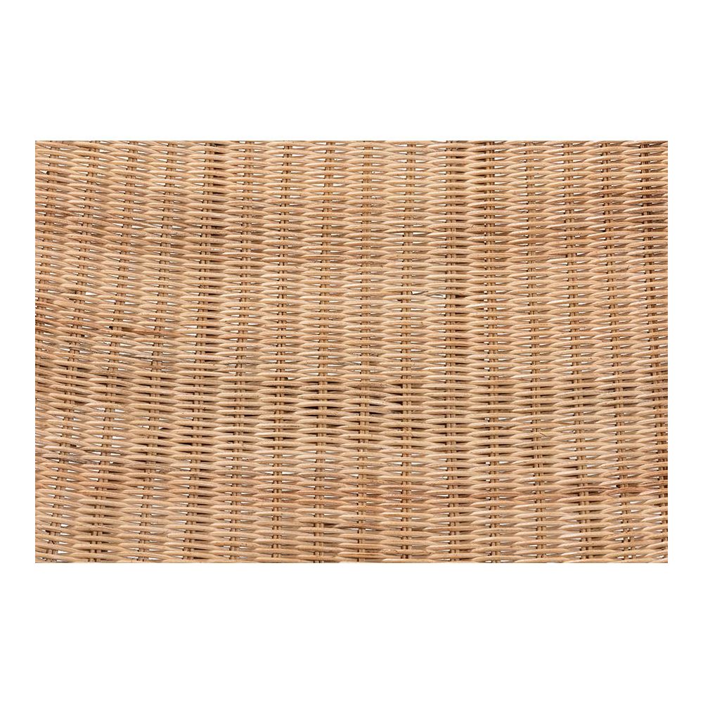 Bohemian Natural Brown Antique Rattan Foldable Lounge Chair