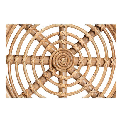 bali & pari Jacinda Modern Bohemian Natural Brown Rattan End Table