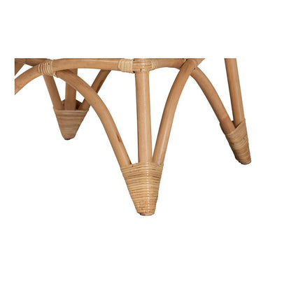 bali & pari Elani Modern Bohemian Natural Rattan Coffee Table