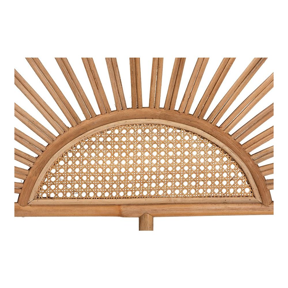 Bohemian Natural Rattan King Size Standalone Headboard