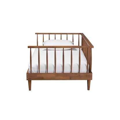Matilda Mid-Century Modern Ash Walnut Finished Wood Twin Size Daybed