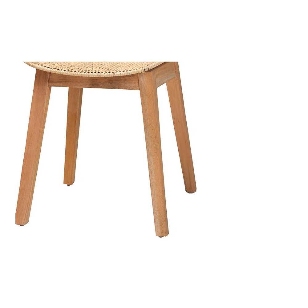Rattan 2-Piece Dining Chair Set