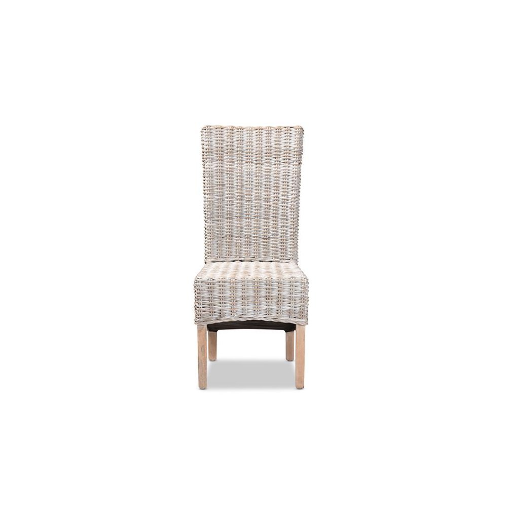 Natural Brown Finished Wood Dining Chair