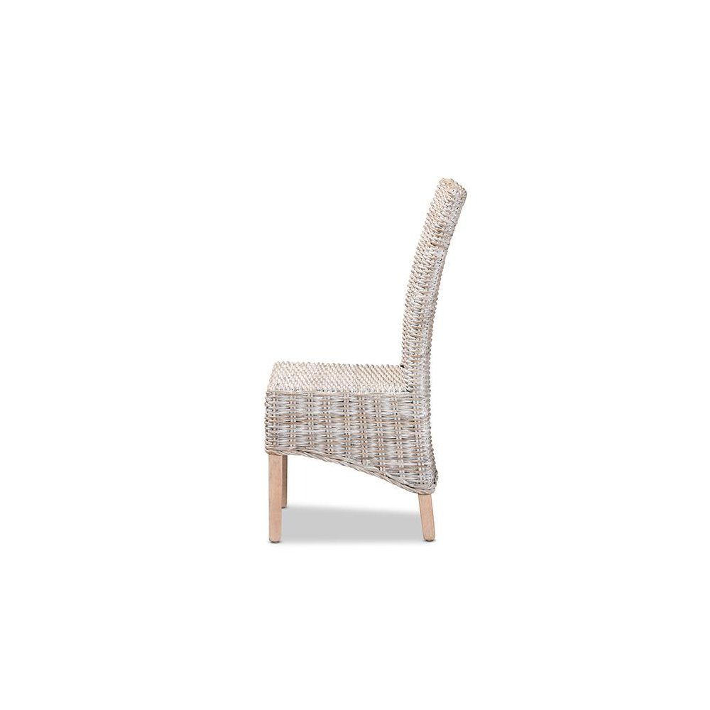 Natural Brown Finished Wood Dining Chair