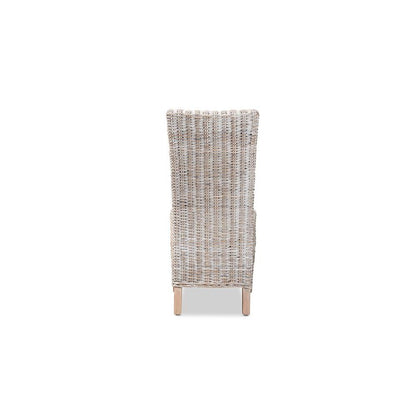 Natural Brown Finished Wood Dining Chair