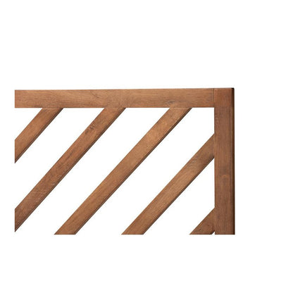 Belisma Modern and Contemporary Ash Walnut Finished Wood Queen Size Headboard