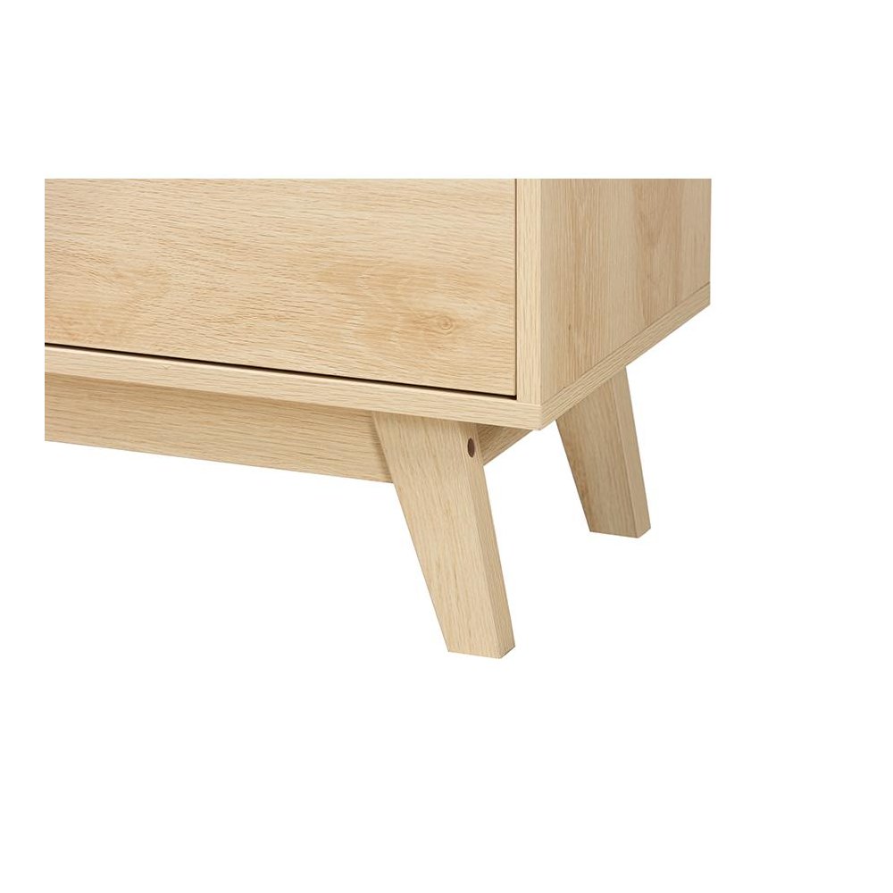 Baxton Studio Danina Japandi Oak Brown Finished Wood Bookshelf