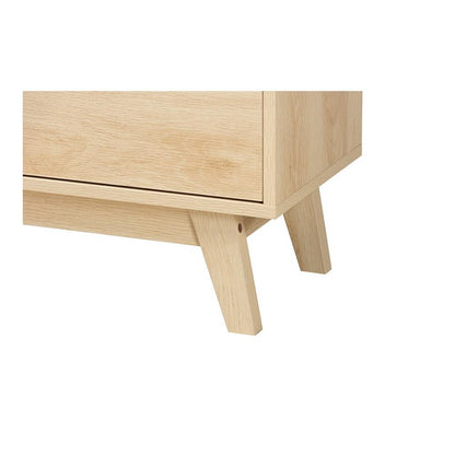 Baxton Studio Danina Japandi Oak Brown Finished Wood Bookshelf