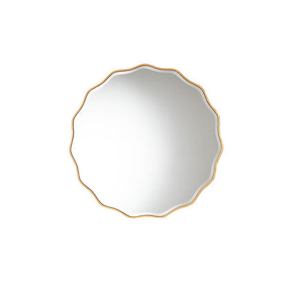 Weston Modern Glam and Luxe Antique Goldleaf Finished Wood Accent Wall Mirror
