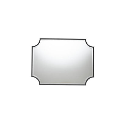 Baxton Studio Parcenet Modern Black Finished Metal Accent Wall Mirror