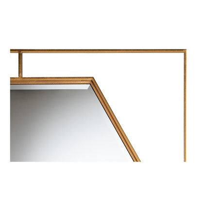 Gates Modern Glam and Luxe Antique Goldleaf Metal Accent Wall Mirror