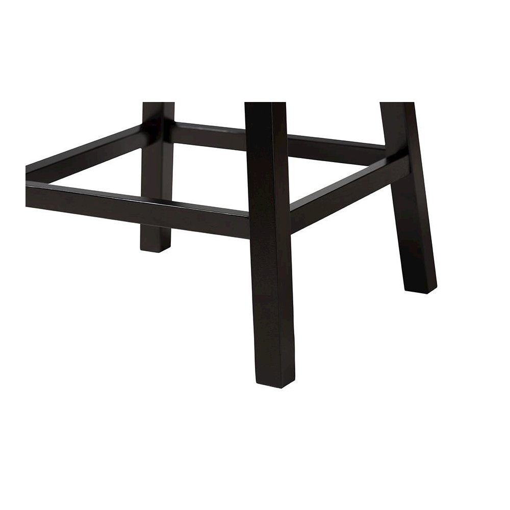 Espresso Brown Finished Wood 2-Piece Swivel Counter Stool Set