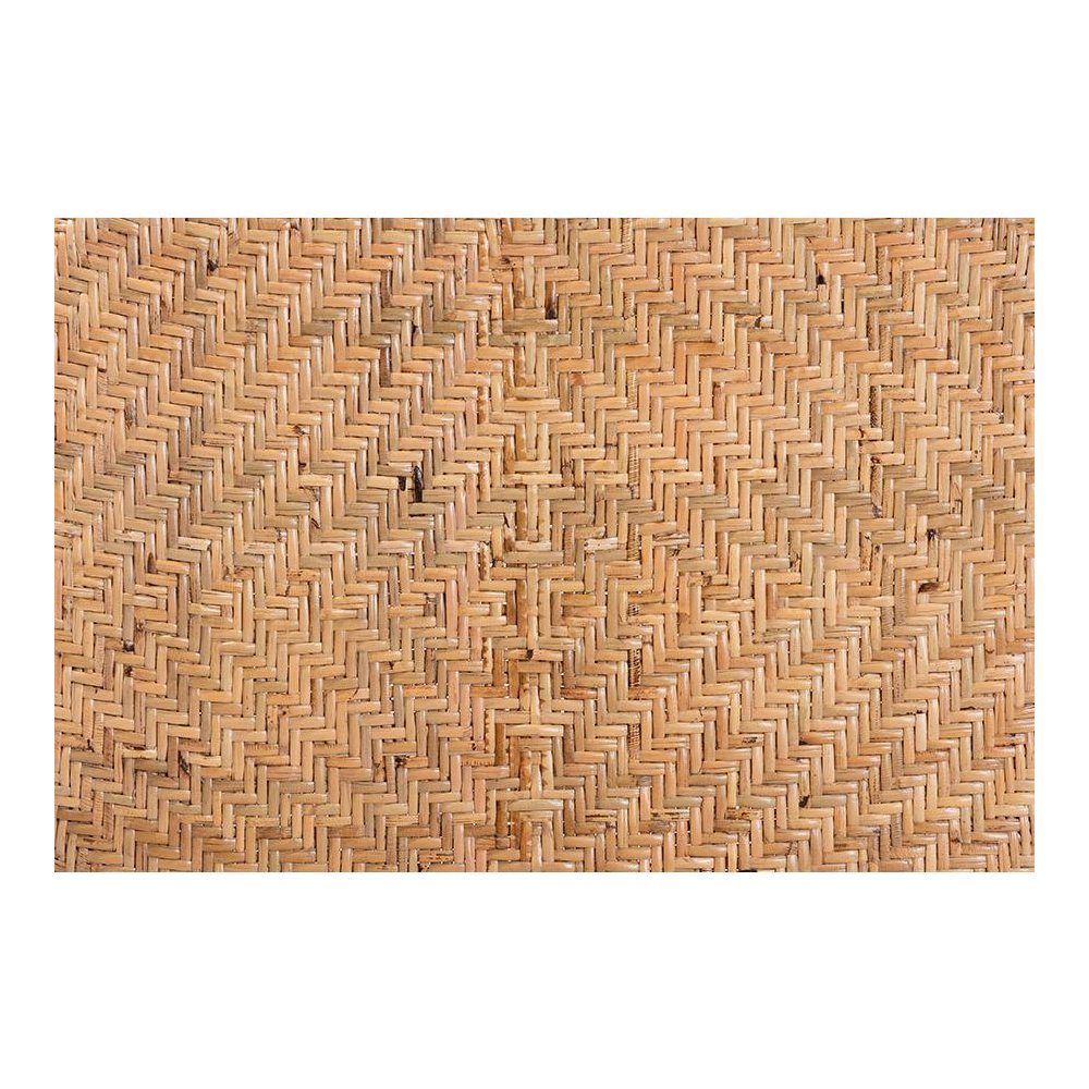 bali & pari Adrena Modern Bohemian Natural Brown Rattan Bar Stool