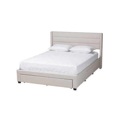 Dark Brown Finished Wood Full Size 3-Drawer Storage Platform Bed