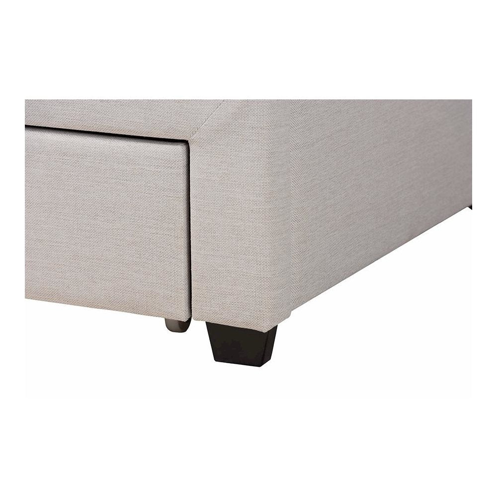 Dark Brown Finished Wood Full Size 3-Drawer Storage Platform Bed