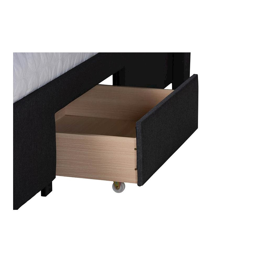 Dark Brown Finished Wood Full Size 3-Drawer Storage Platform Bed