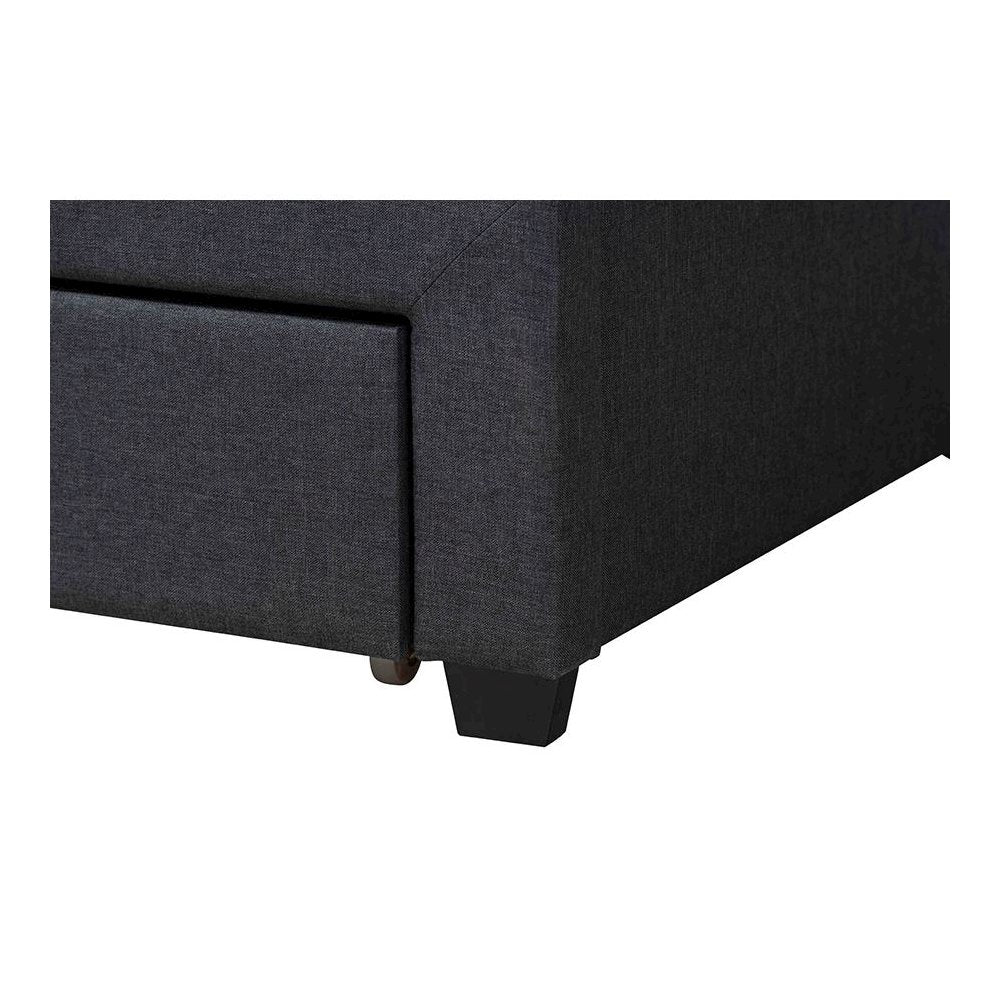 Dark Brown Finished Wood Full Size 3-Drawer Storage Platform Bed