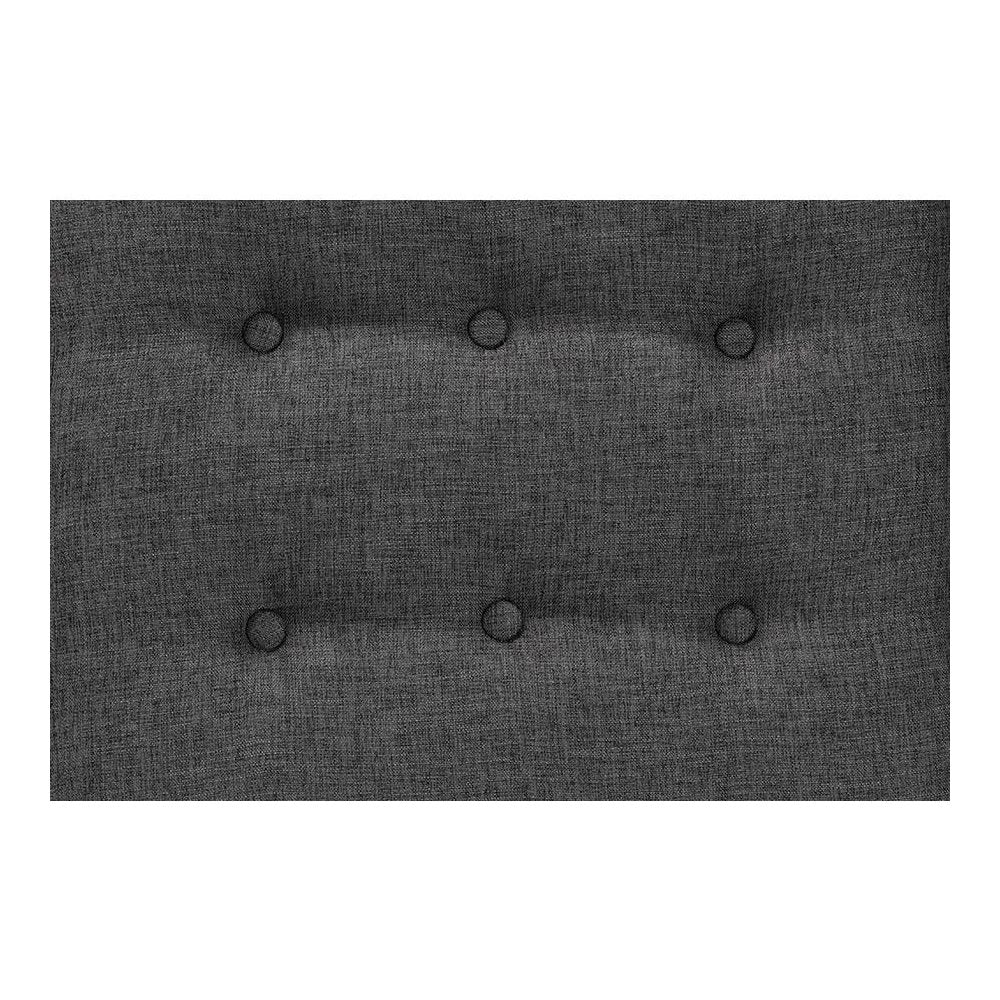 Walnut Brown Finished Wood Ottoman Footstool
