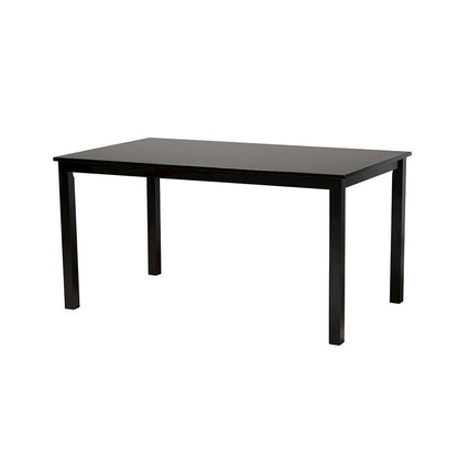 Genesis Modern Grey Fabric and Dark Brown Finished Wood 7-Piece Dining Set
