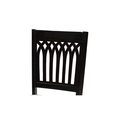 Genesis Modern Grey Fabric and Dark Brown Finished Wood 5-Piece Dining Set