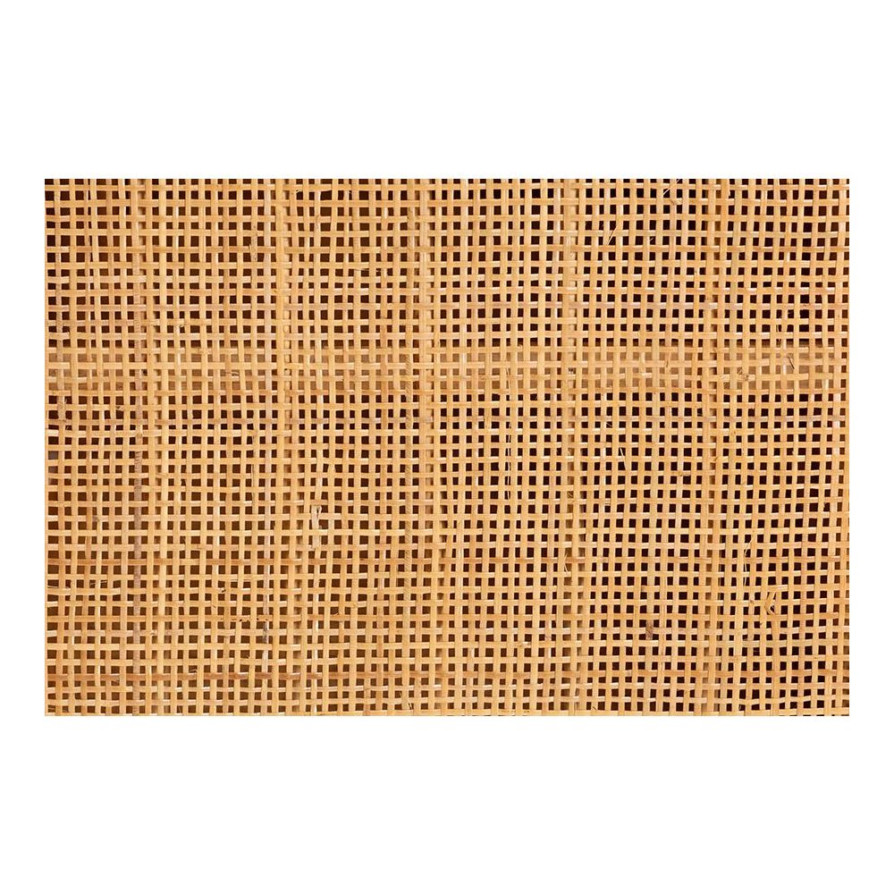 bali & pari Ovalet Modern Bohemian Natural Brown Rattan 2-Door Sideboard